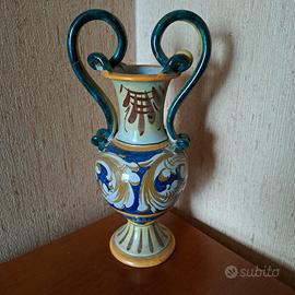 vaso in ceramica dipinta vintage 