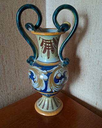 vaso in ceramica dipinta vintage 