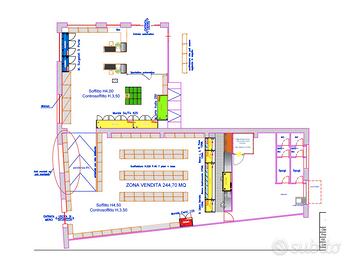 Supermercato attrezzato pronto all'uso - Prov.LT