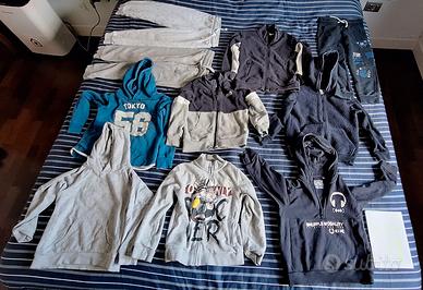 Felpe e pantaloni cotone- 5/6 anni (pac2)