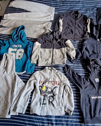 Felpe e pantaloni cotone- 5/6 anni (pac2)