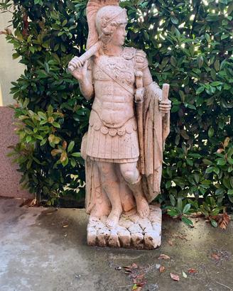 STATUA ROMANA IN MARMO LAVORATO A MANO TRAVERTINO 