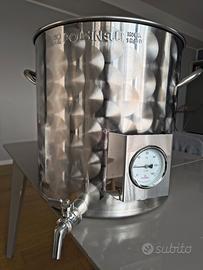 Pentola inox per birra Polsinelli da 35 lt