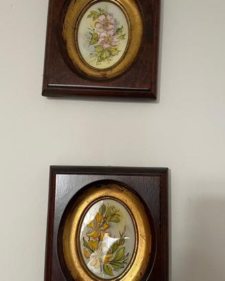 Quadretti rettangolari fiori