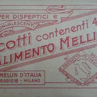 VECCHIA SCATOLA LATTA MELLIN VENTENNIO 