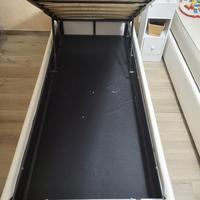 Coppia letti singoli con contenitore (MALM)