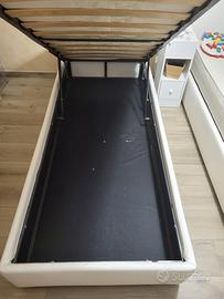 Coppia letti singoli con contenitore (MALM)