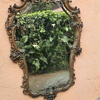 ANTICO SPECCHIO BAROCCO VINTAGE IN LEGNO DORATO
