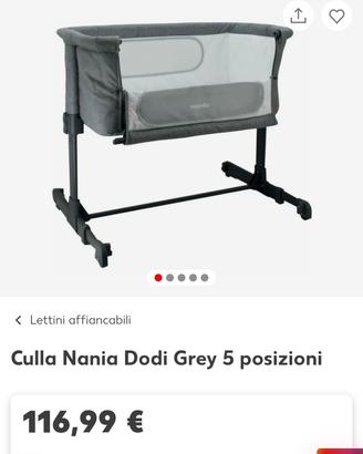 Culla NEXTOME NANIA DODI (5 posizioni)