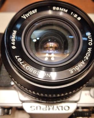 Olympus OM Vivitar 28 f 2.8 Grandangolo Nuovo