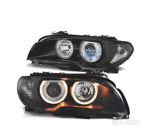 FARI BMW E46 COUPE 03-06 ANGEL EYES FONDO NERO