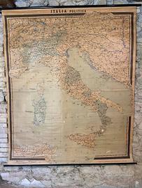 ANTICA CARTINA POLITICA 1969