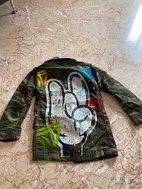 camicia mimetica con disegno