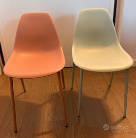 Coppia Sedie bambini Maisons du Monde rosa e menta