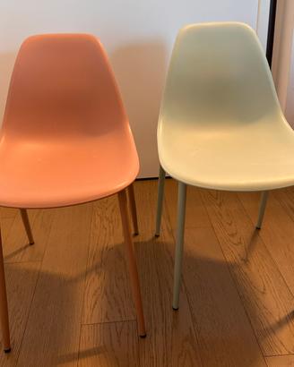 Coppia Sedie bambini Maisons du Monde rosa e menta
