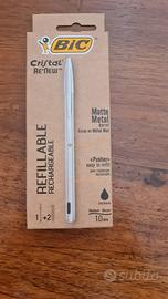 Penna BIC Cristal Re'New in metallo
