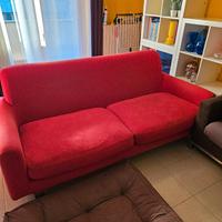 Divano Ikea 3 posti rosso