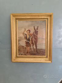 Dipinto Olio su Tela  L. Descrovi