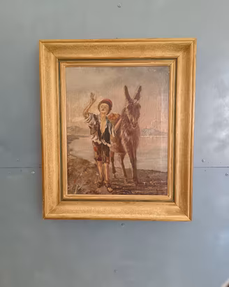 Dipinto Olio su Tela  L. Descrovi