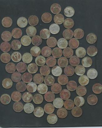 Lotto 73 Monete da 50 Lire Italia Turrita