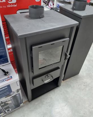 Stufa a legna Ventilata 9kw NUOVE PIANO COTTURA 