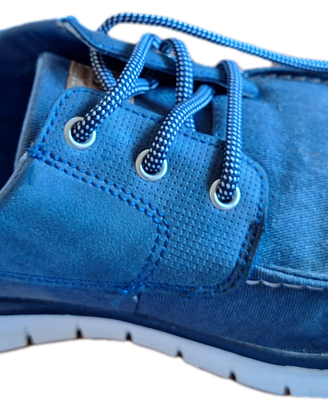 Scarpe da barca in denim