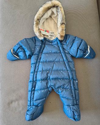 Tuta imbottita bimbo Obaibi 1-3 mesi 53-59 cm