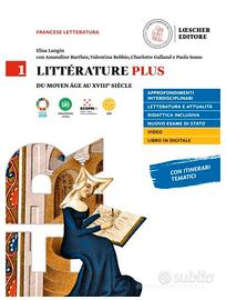 LITTERATURE PLUS V.1+FICHES. ISBN9788858337707