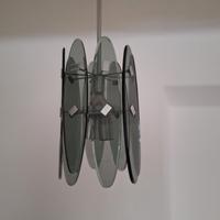 Lampada a sospensione Veca in vetro di Murano anni