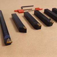 7 Utensili Tornio da 16mm con Inserti Metallo Duro