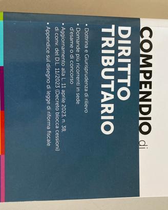 Compendio di diritto tributario ed. Simone