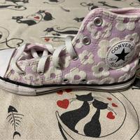 Converse all star bambina n.33 rosa e bianche