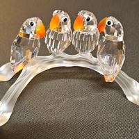 Swarovski - Pappagallini su trespolo