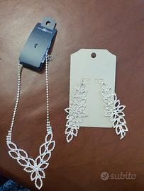 collana e orecchini bijou brigitte nuovi