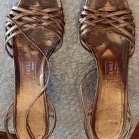 Scarpe sandali donna eleganti Bruno Magli dorati