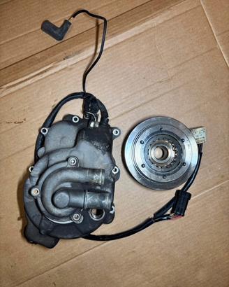 CARTER POMPA ACQUA CON STATORE E VOLANO VESPA 300