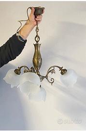 Lampadario in bronzo