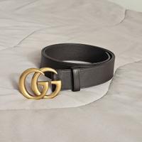 Cintura uomo Gucci in vera pelle - 95cm fivbia oro