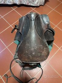 Sella per equitazione antica primi del 1900