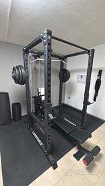 Palestra Lacertosus Power Rack + Lat machine