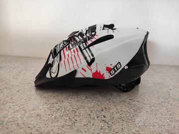 Casco bici bambino colore fantasia bianco