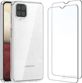 Cover per Samsung Galaxy A12, M12 + 2 vetri