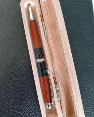 Penna biro in ebano e bocote