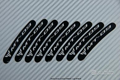Stickers bordo cerchioni YAMAHA - Logo MT09 2D