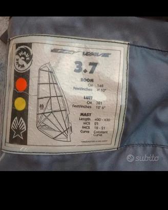 vela windsurf ezzy wave 3.7mq