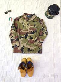 camicia militare customizzata unisex taglia s