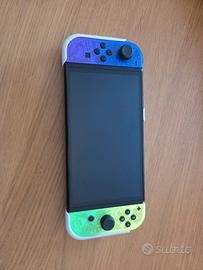 Nintendo switch OLED splatoon con pro controller
