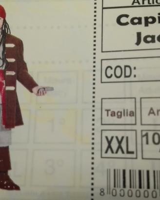Vestito di carnevale Capitan Jack Sparrow