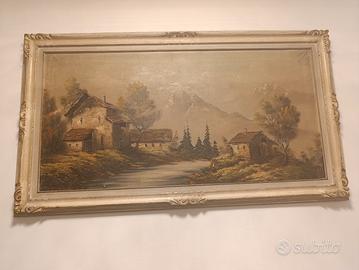 Pittoresco paesaggio di campagna con case