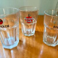 Bicchieri cocktail Bacardi-Havana